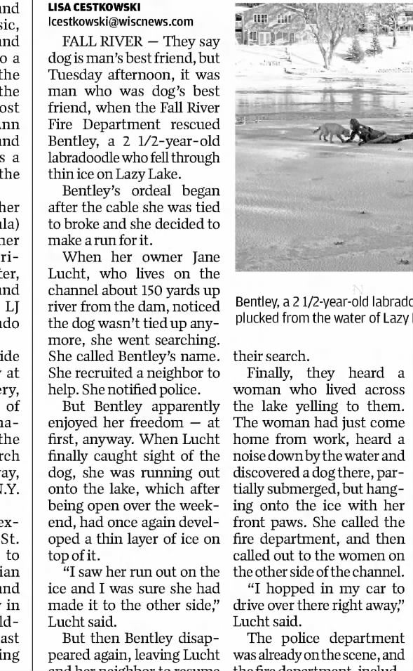 Clipping from The Daily Register